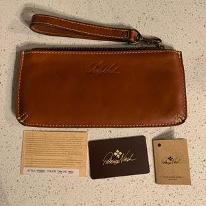 Patricia Nash wristlet in color Tan